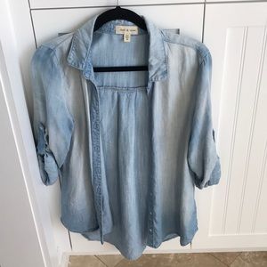 Anthropologie Chambray Buttondown